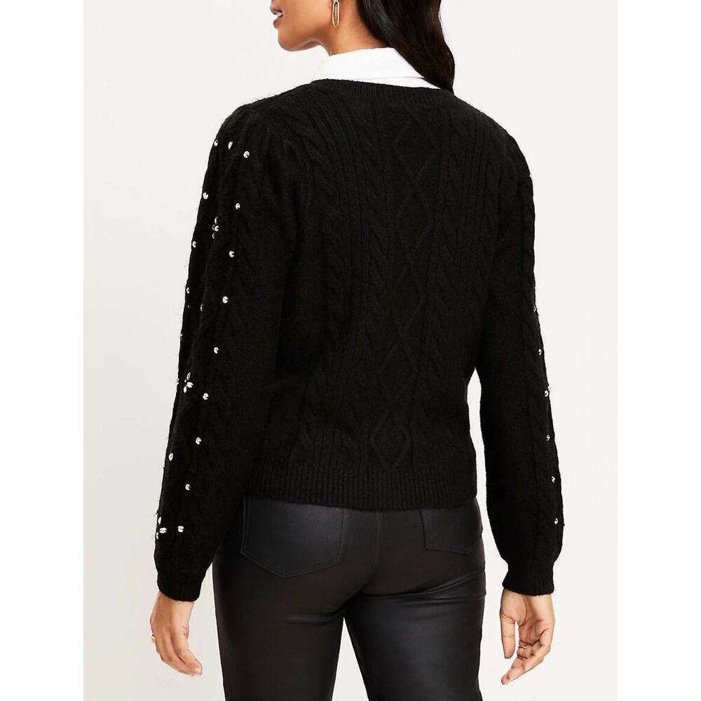 Brand New Ann Taylor LOFT Women's Size Small P Black Cardigan Sweater - Picture 6 of 11